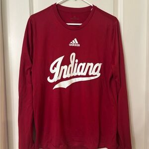 Adidas Indiana Red Long Sleeve Shirt
